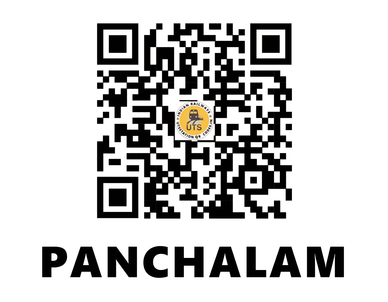 UTS QR Code for PANCHALAM - PCLM (SR - TAMIL NADU)